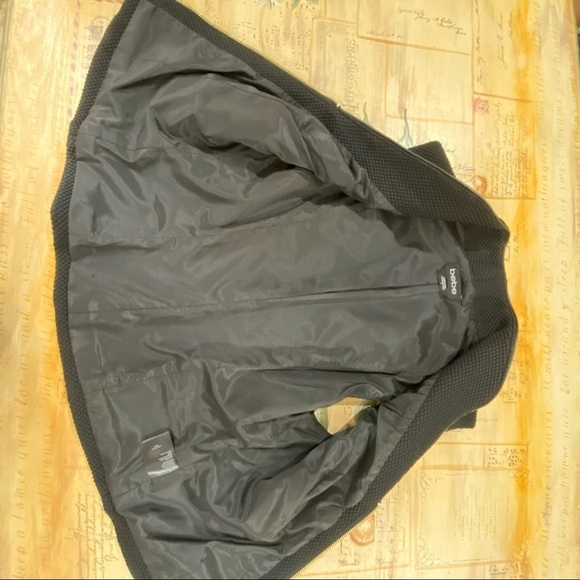 BEBE Black faux leather  Zipper Vest Size 2 - Picture 6 of 8